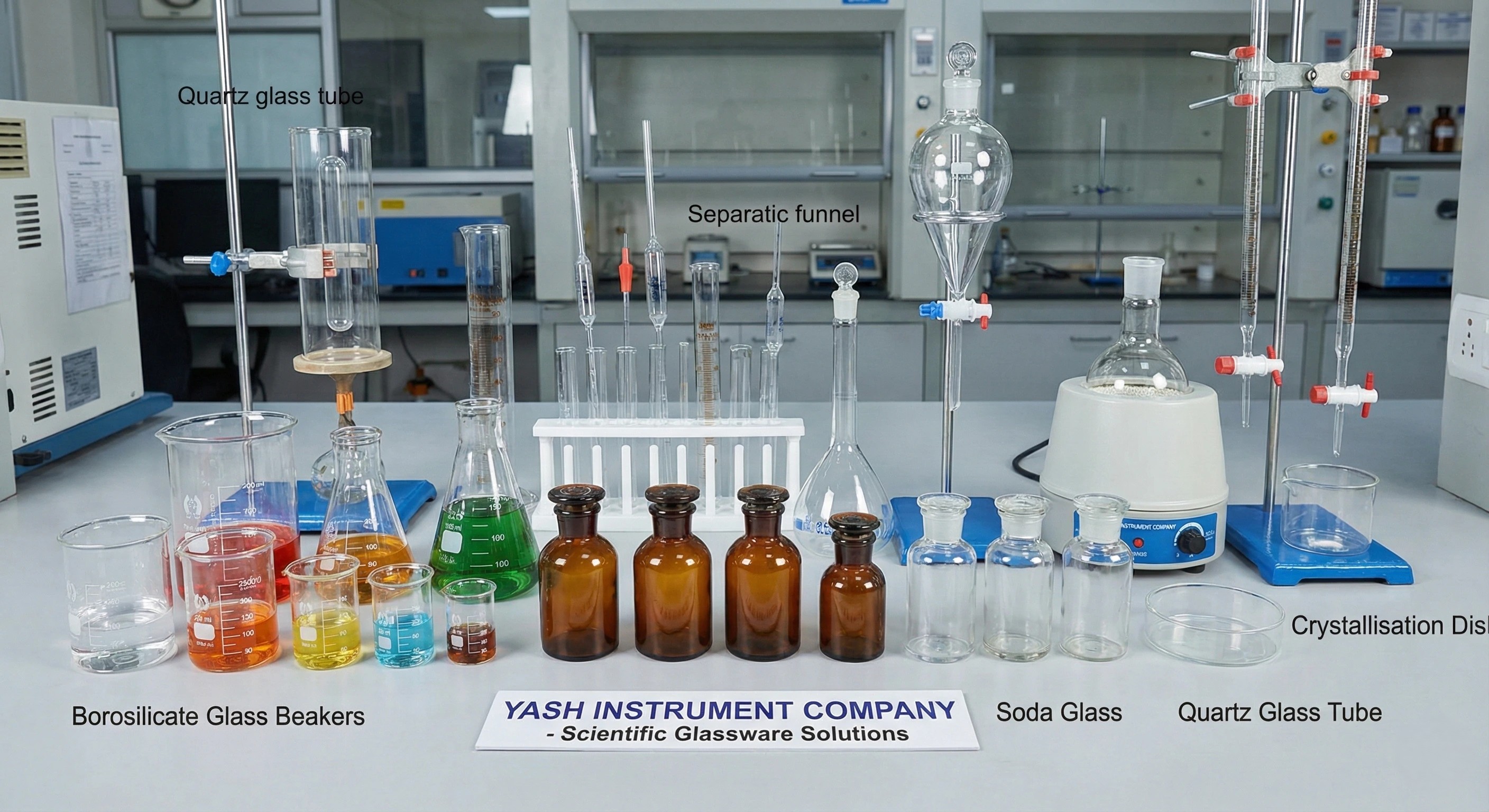 Types of Glass Materials & Scientific Glassware Applications